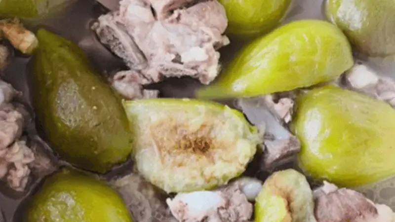 广东无花果炖瘦肉,清润老火汤岭南日常养生菜