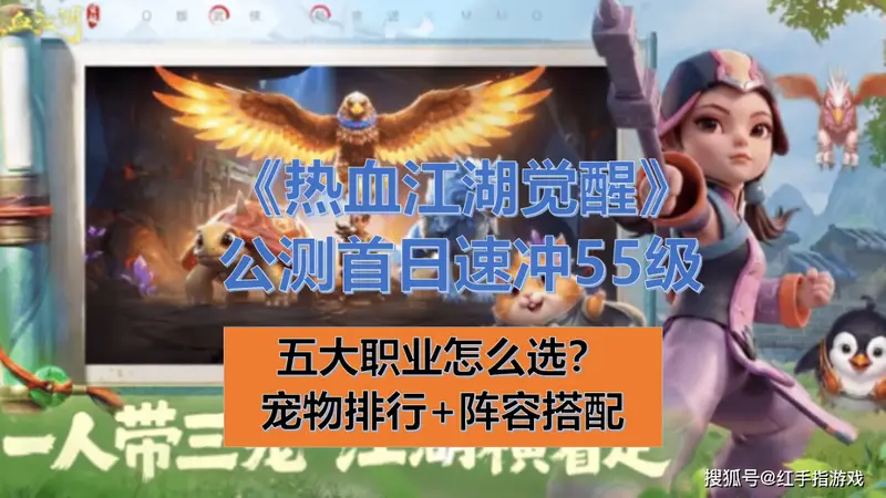 《热血江湖觉醒》公测:新手职业怎么选?宠物选择排行与阵容搭配指南,开荒速冲55级攻略