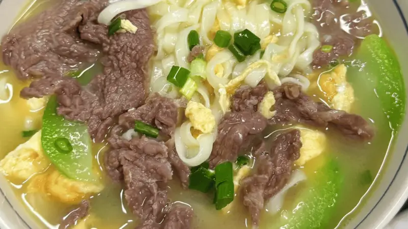一碗丝瓜牛肉鸡蛋面,把家常的鲜香煮进生活里