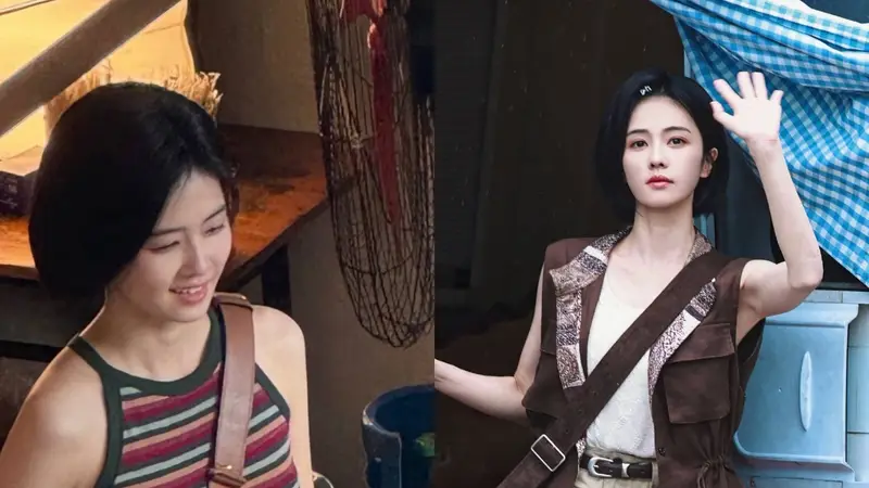 白鹿剪短发惊艳出圈儿！2套夏日穿搭可盐可甜，帅气氛围感拉满