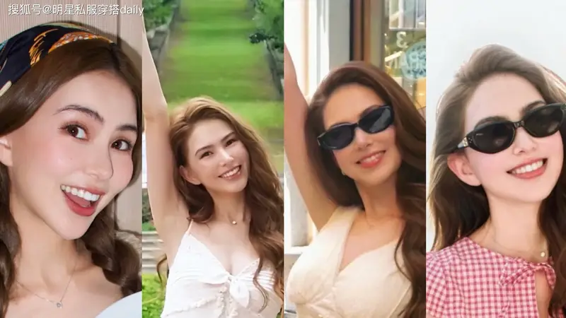 昆凌混血脸“骨相优越”！4套夏日度假裙装，生3娃依旧少女感爆棚