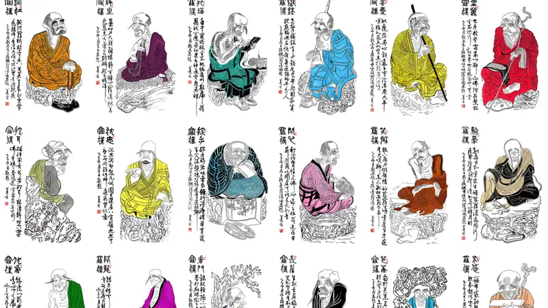 “两块砖”出特展!莫言王振七年壮游:以字画传递乐观