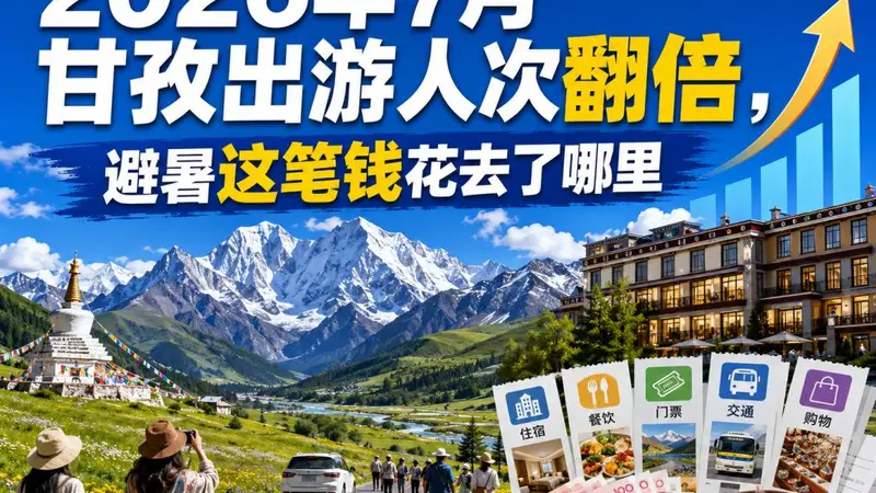 2026年7月甘孜出游人次翻倍,避暑这笔钱花去了哪里
