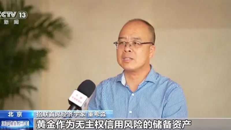 黄金何以反超美债?招联首席董希淼央视解读全球央行“购金热”