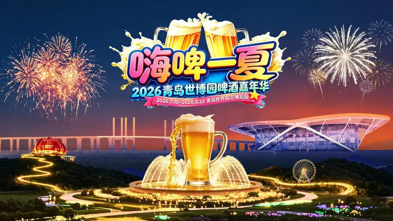 嗨啤一夏相约世博园!2026年青岛世博园啤酒嘉年华周五启幕