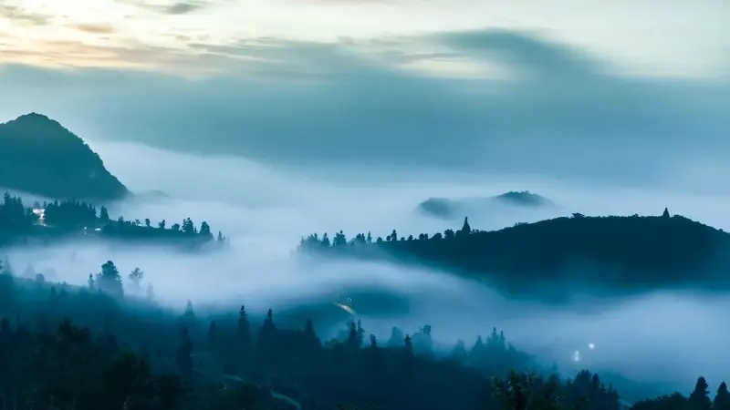 【媒体看普定】普定贡达村茶山:邂逅云海日出 尽赏山野诗意