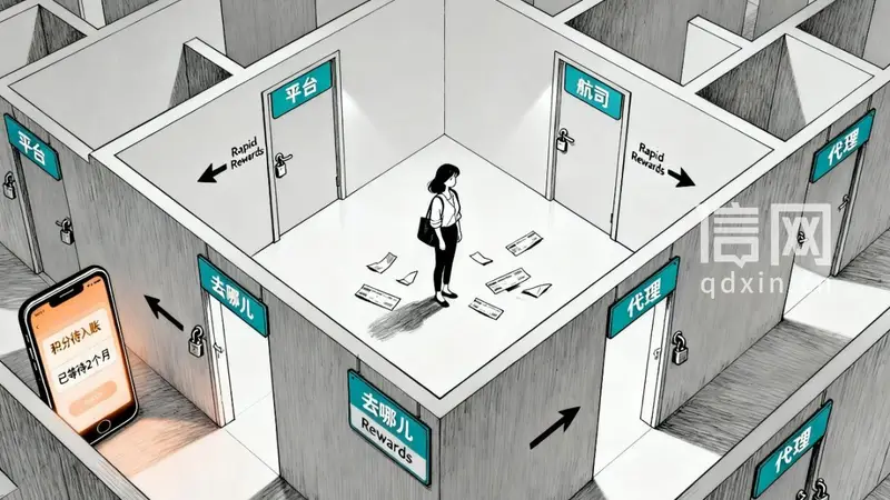 去哪儿旅行约定退还的积分两个月未到账 平台推给航司,航司推给代理