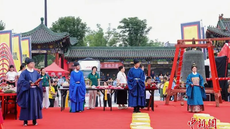 海内外信众山西运城共祭关帝诞辰1866周年