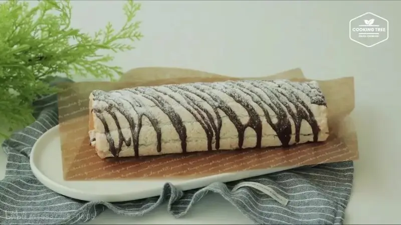 巧克力香蕉毛巾卷,混搭口感