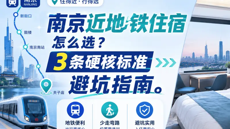 南京近地铁住宿怎么选?3条硬核标准避坑指南