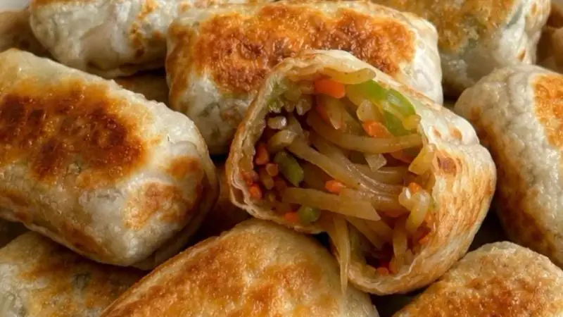 免揉面土豆丝盒子:一口酥脆鲜香,懒人也能秒变大厨!