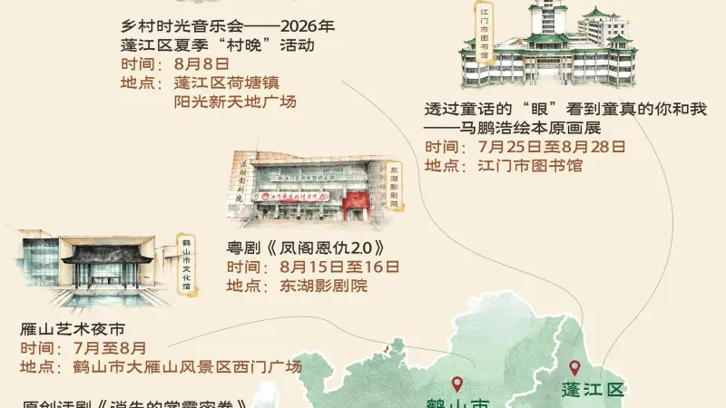 好一个江门，这么有“艺”思！这组地图带你解锁文艺的侨乡