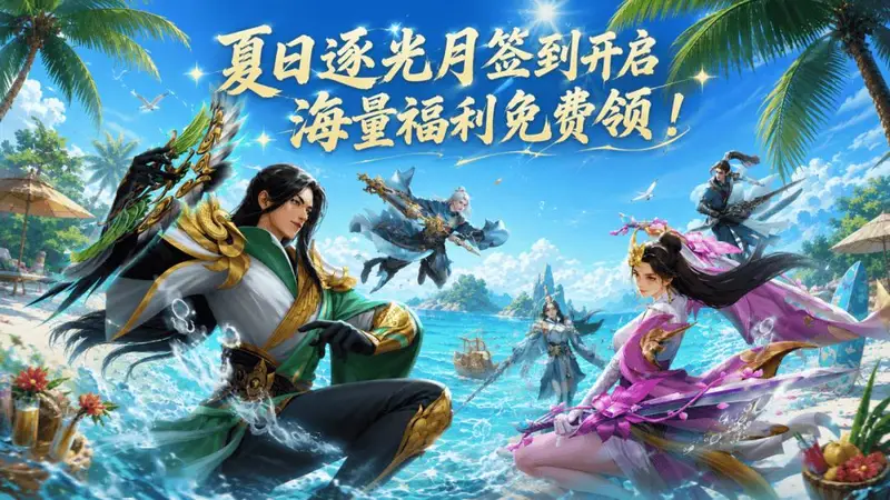 活动预告丨七月精彩不停!月签到上线,夏日狂欢正式开启