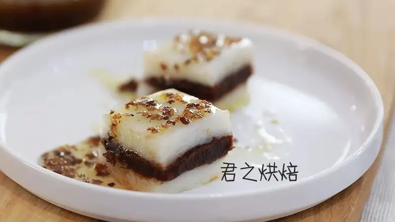 桂花糯米凉糕，凉凉的真好吃