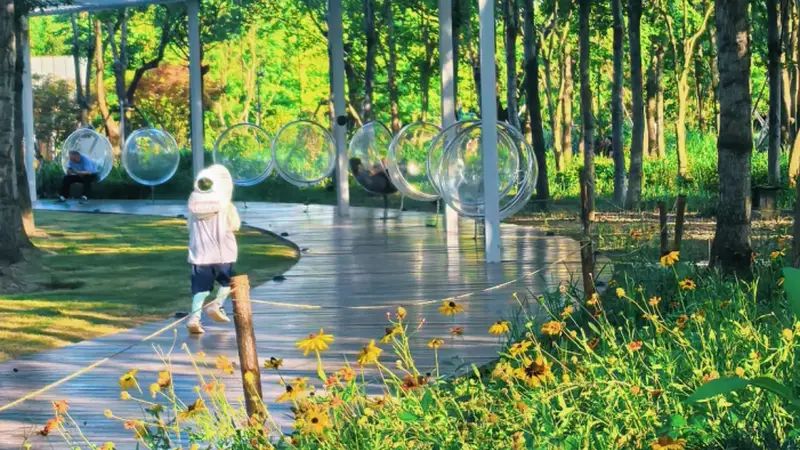向日葵花海+游乐园+森林咖啡!上海300000+㎡超大公园全天免费玩