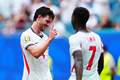 世界杯-萨卡双响赖斯传射孔萨破门 英格兰半场4-0法国
