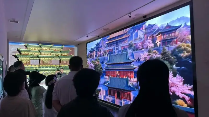 1:1复刻天宫楼阁!山西隰县数字文旅新地标正式对外开放