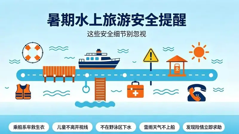 这一份暑期水上旅游安全提醒请查收~