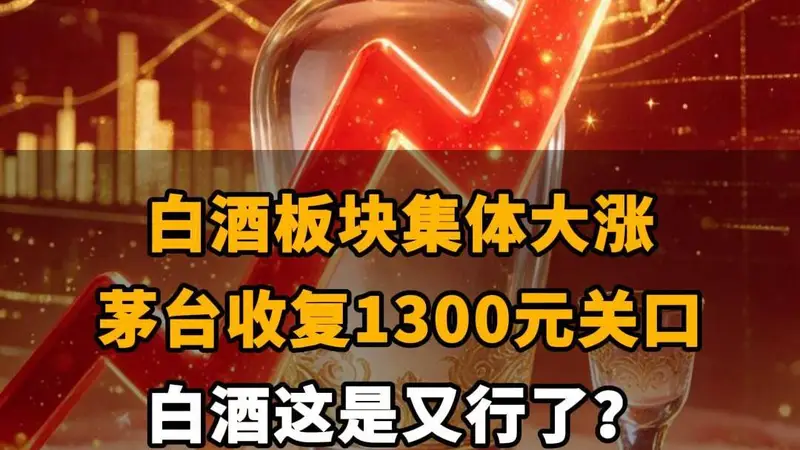 【白酒板块集体大涨 茅台收复1300元关口,白酒这是又行了?】