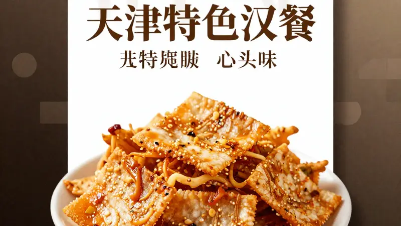 锅巴菜咸香入味!天津特色早餐,老天津人的心头好