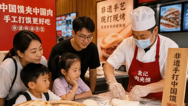 为什么很多人第一次看师傅打白吉馍,比吃肉夹馍更有意思?