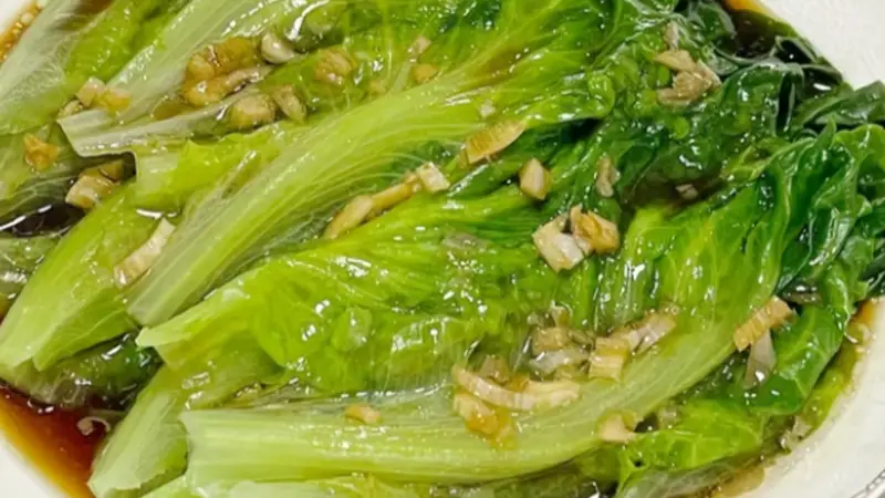 五分钟成就家常美味,蚝油生菜留存青菜水灵清甜