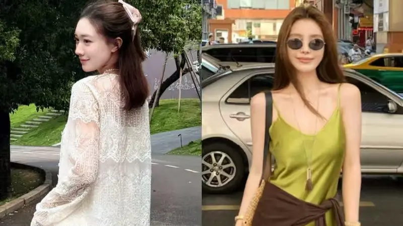 看了杭州穿搭才发现:百褶裙不兴了!满大街都是“醋酸裙”,洋气