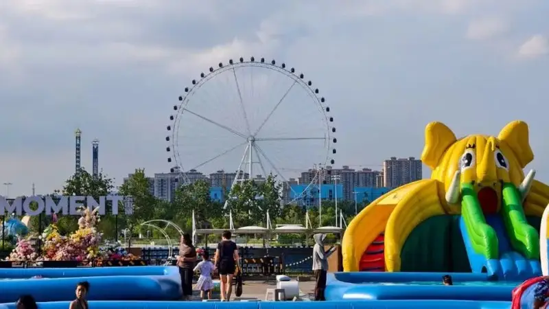 东由留码头水上乐园开园