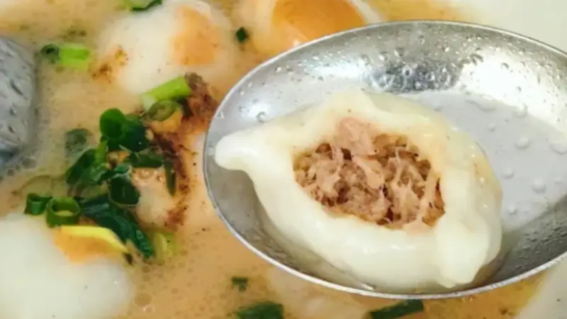 黔西南独有的咸鲜,兴义鸡肉汤圆打破汤圆固有风味