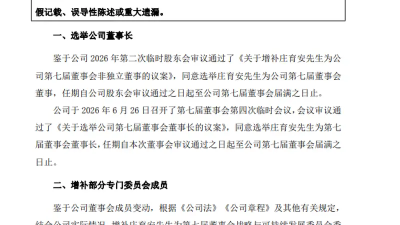 知名上市光伏企业董事长换人!