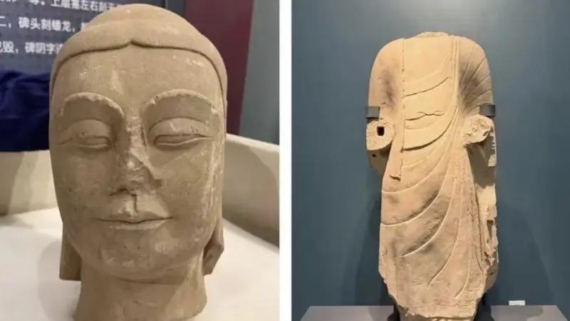 山西一村民耕地时发现1400年前佛首,经鉴定系北齐时期石造像
