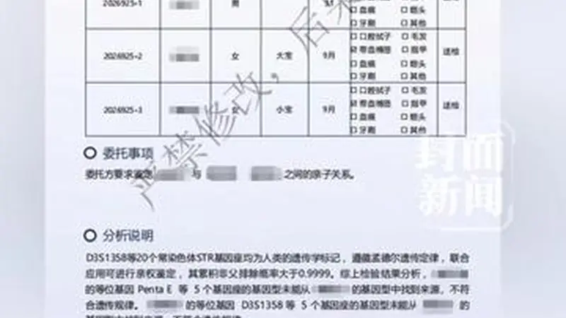 男子结婚8年养育3个女儿,司法鉴定实锤:确无亲子关系!当事人气愤又无奈:心疼无辜的孩子