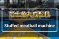夹心芝士丸子制作，外皮为三文鱼浆料，馅料居中不漏馅，克重均匀偏差小