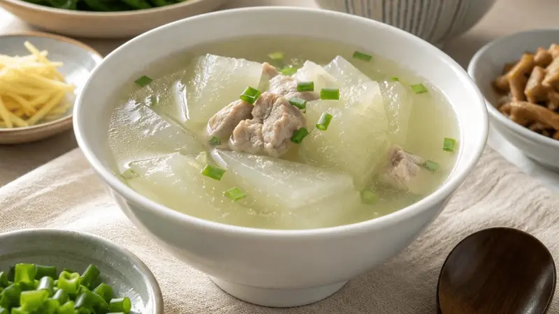 冬瓜汤清清淡淡,夏天喝着很舒服