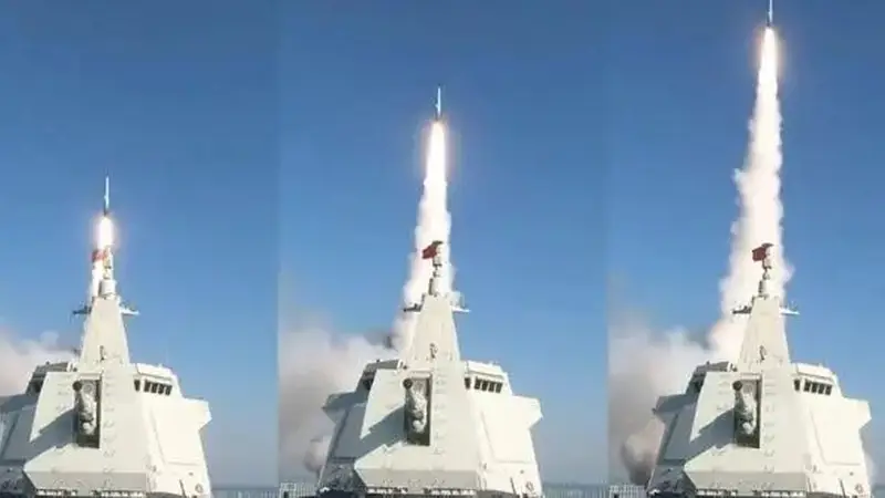 055当面射了一枚鹰击-20，美日七国军演仓促收场