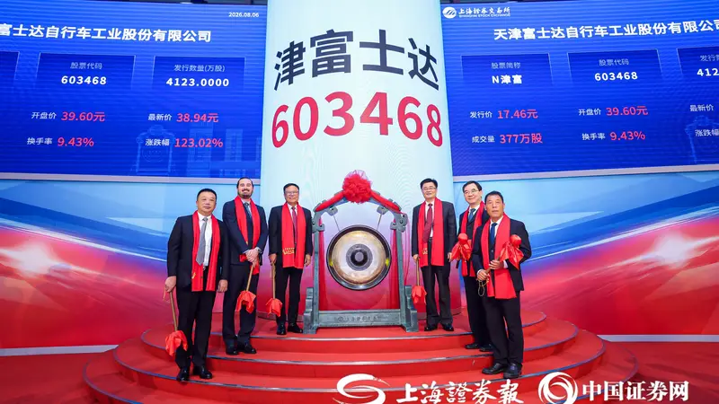 津富士达今日登陆上交所主板 高开126.8%